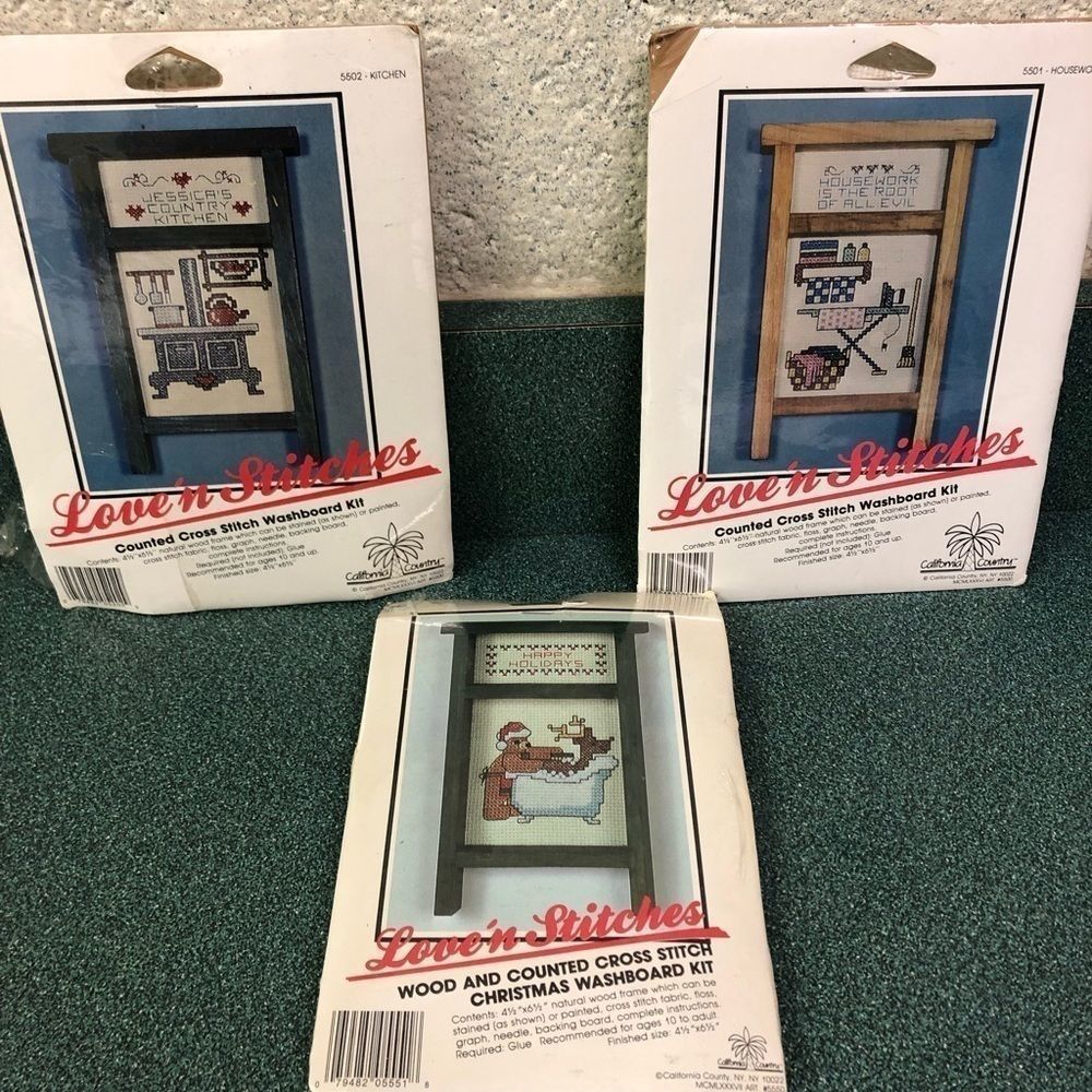 NIP/Sealed 3 Stitch Washboard Kits
